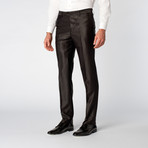 Flat Front Slim-Fit Dress Pant // Shiny Black (29WX32L)