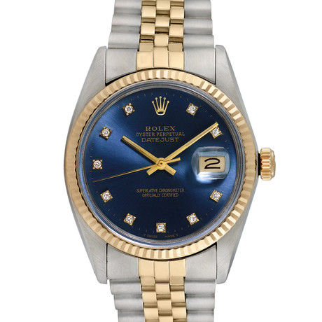 Rolex Men's Datejust Two-Tone Automatic // 16013 // 760-50BL12412 // c.1960's/1970's // Pre-Owned