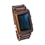 Tokyo Flash Online // Wood // Digital (Dark Sandalwood + Red LCD)