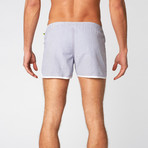 Hamptons Swim Short // White + Royal (S)