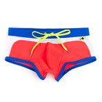 Contour Trunk // Neon Red + Royal (L)