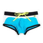 Contour Trunk // Aqua + Black (L)