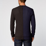 Dian Dual Tone Long Sleeve Thermal // Charcoal + Moon Blue (S)