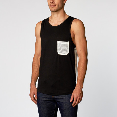 Adolf Tank // Black + White Mesh (S)