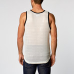 Adolf Tank // Black + White Mesh (XL)