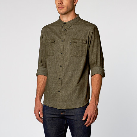 Morgan II Button-Up // Army Green (S)