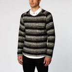 Talon Crew Neck Sweater // Black + White (XL)