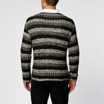 Talon Crew Neck Sweater // Black + White (XL)