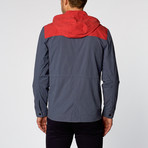Tomas Technical Dual-Tone Jacket // Red + Blue (XL)