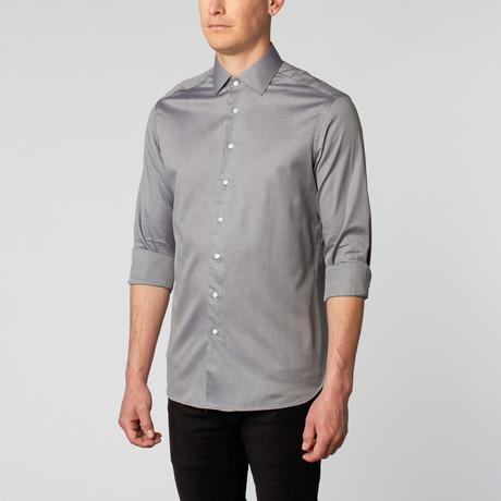 Twill Dress Shirt // Hazy Charcoal (US: 14.75 x 33/34)