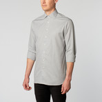 Spread Collar Dress Shirt // Charcoal Mini Check (US: 14.75)