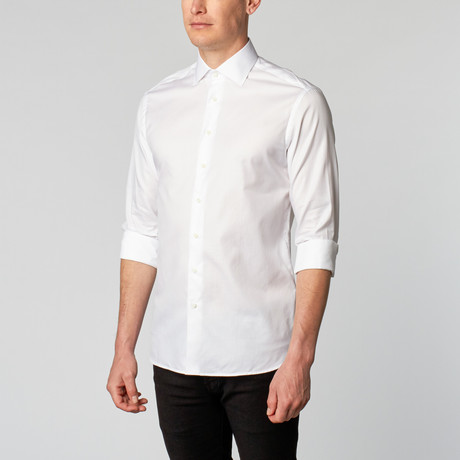 Twill Dress Shirt // Classic White (US: 14.75 x 33/34)