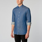 Spread Collar Dress Shirt // Denim (US: 14.75)
