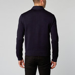 Double Zip Sweater // Carbon Blue (S)