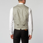 High Lapel Vest // Charcoal Herringbone (S)