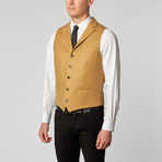 Woven High Lapel Vest // Elm (S)