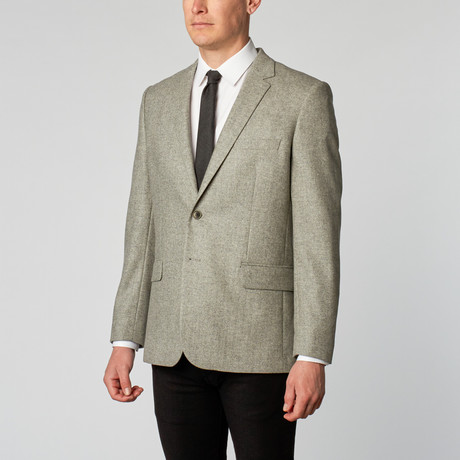 Fully Lined Blazer // Charcoal Herringbone (US: 37R)