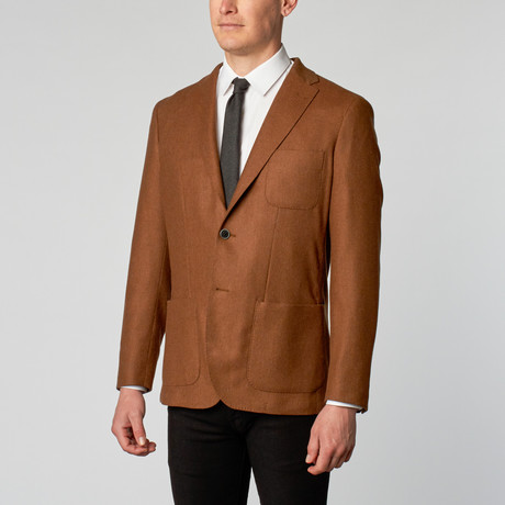 Deconstructed Wide Lapel Blazer // Tobacco (US: 37R)