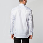 BOGA // Mini Plaid Dress Shirt // White + Chambray (US: 14.75 x 33/34)