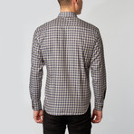 Button-Down Collar Dress Shirt // Patriot Blue + Charcoal Check (S)