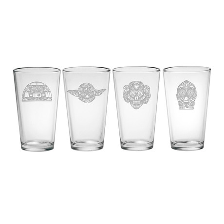 Bar Glasses // Star Wars: The Light // Set of 4 (Pint Glasses // Set of 4)