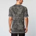 Camo Running Tee // Charcoal Melange (M)