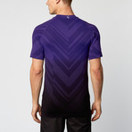 Ombre Running Tee // Ground Purple + Black (S)