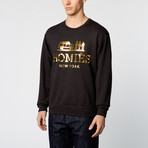 Homies Crewneck // Black + Gold (XL)