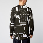 Glitch Longsleeve  // Black + White (XS)