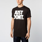 Just Don't Tee // Black (XS)