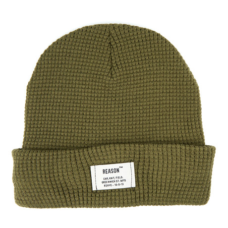 Pineapple Knit Beanie // Army