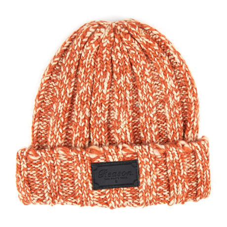 Chunky Rib Beanie // Rust