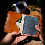 The Linbaba // Leather Passport Wallet + Notebook Cover (Café)