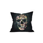 Vintage Skull Throw Pillow (18" x 18")