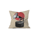 Gramophone Throw Pillow (18" x 18")
