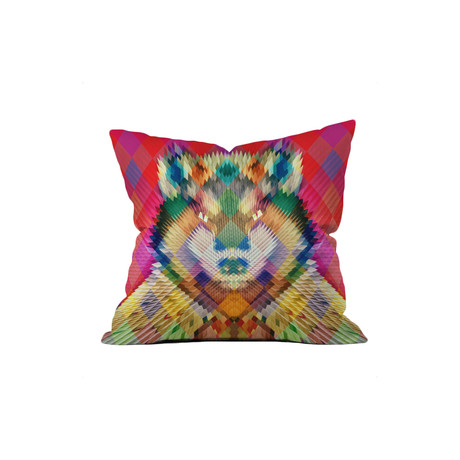 Corporate Wolf Throw Pillow (18" x 18")