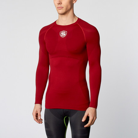 Comfort Compression Kinetic Top // Burgundy (S)