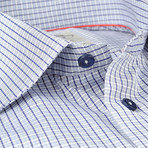 Plaid Button-Up Shirt // Gray + Navy (US: 17.5R)