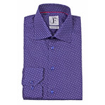 Contemporary Button-Up Shirt // Blue+White (US: 15.5R)