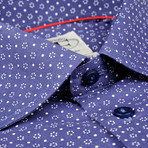 Contemporary Button-Up Shirt // Blue+White (US: 16R)