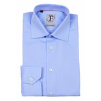 Dobby Weave Textured Button-Down Shirt // Light Blue (US: 18R)