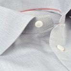 Herringbone Weave Button-Down Shirt // Grey (US: 16R)