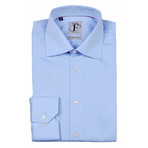 Twill Weave Button-Down Shirt // Light Blue (US: 17.5R)