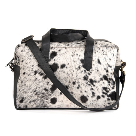 Kenta Cowhide Leather Overnight Bag
