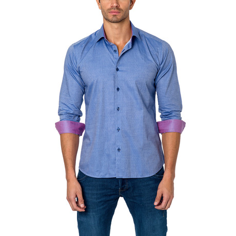 Jared Lang // TOM Button-Up // Blue (S)