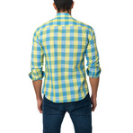 Jared Lang // TOM Button-Up // Blue + Yellow Check (XL)