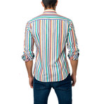 TOM Button-Up // Pastel Stripe (XL)