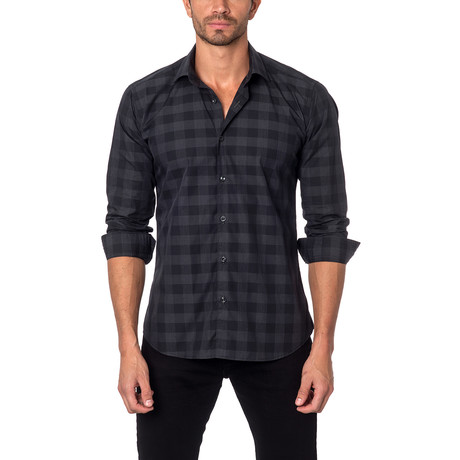 THOMAS Button-Up // Black Check (S)