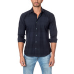 THOMAS Button-Up // Black Tonal Plaid (S)