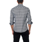 OTT Button-Up // Black + White Plaid (2XL)